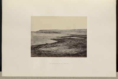De noordelijke oever van de Dode Zee door Francis Frith