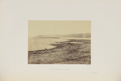 De noordelijke oever van de Dode Zee door Francis Frith