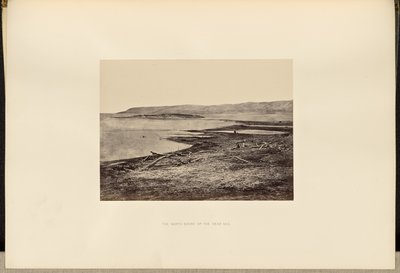 De noordelijke oever van de Dode Zee door Francis Frith