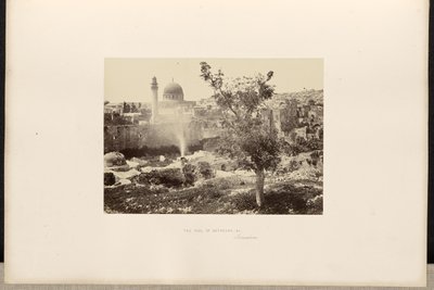 De poel van Bethesda, enz., Jeruzalem door Francis Frith