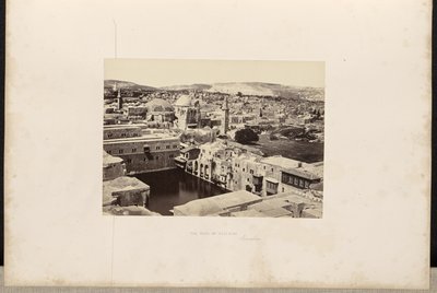 Het zwembad van Hizkia, Jeruzalem door Francis Frith