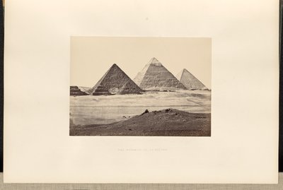 De piramides van El-Geezeh door Francis Frith