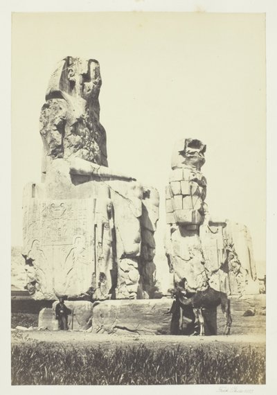 De Beelden van Memnon, Vlakte van Thebe door Francis Frith