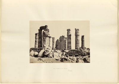 De tempel van Soleb, Ethiopië door Francis Frith