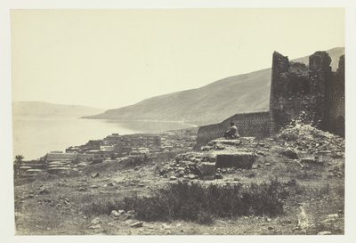 De stad en het meer van Tiberias, vanuit het noorden door Francis Frith