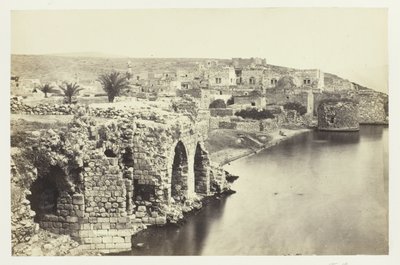 De stad en het meer van Tiberius, vanuit het zuiden door Francis Frith