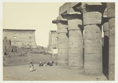 Uitzicht op Luxor, 1857 door Francis Frith