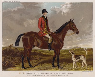 Mr. Charles Davis, jager van de Royal Buckhounds door Francis Grant