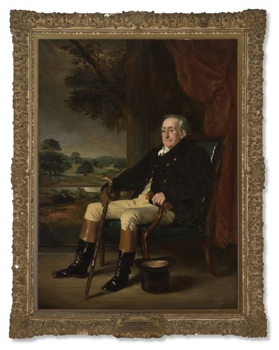 Portret van William Henry Cavendish-Bentinck-Scott, 4e Hertog van Portland, 1852 door Francis Grant