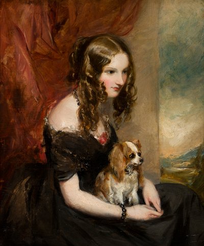 Portret van de Eerwaarde Selina Weld Forester, Burggraaf Newport en later Gravin van Bradford door Francis Grant