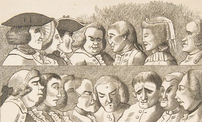 Plaat IV, uit Regels voor het Tekenen van Karikaturen door Francis Grose