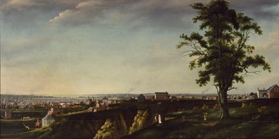 Uitzicht op Baltimore vanaf Chapel Hill, c.1803 door Francis Guy
