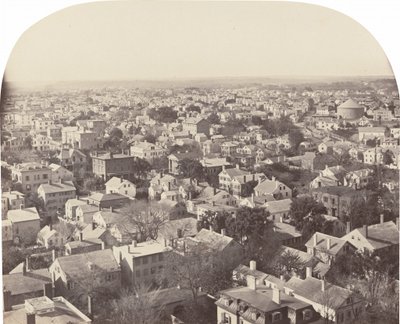 Kijkend naar het noordwesten vanaf Westminster Street, Providence door Francis Hacker