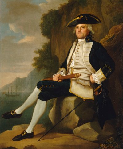 Kapitein Sir Edward Vernon (1723-1794), midden 18e eeuw door Francis Hayman