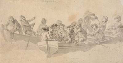 Figuren in Boten door Francis Hayman