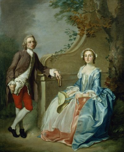 Portret van een heer en zijn vrouw door Francis Hayman