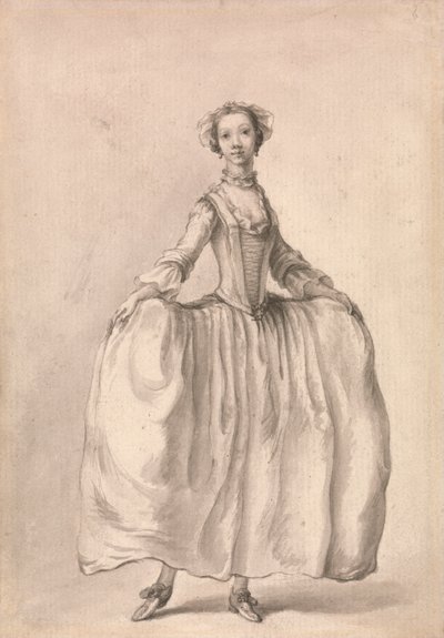 Staand Beeld van een Dame door Francis Hayman