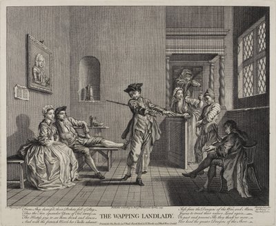The Wapping Landlady, 1743 door Francis Hayman