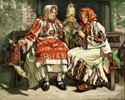 Servische vrouwen door Francis Henry Newbery