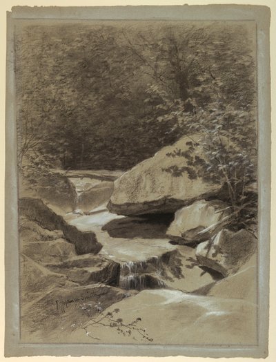 Een bergstroom door Francis Hopkinson Smith