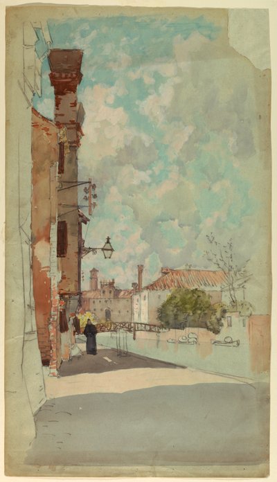 Kanaal, Venetië, Italië door Francis Hopkinson Smith