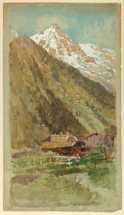 Hotel in de Bergen door Francis Hopkinson Smith