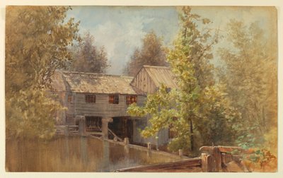 Oude korenmolen door Francis Hopkinson Smith