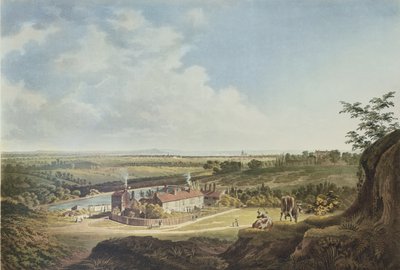 Een uitzicht op Hampstead Heath richting Londen, 1804 door Francis James Sarjent