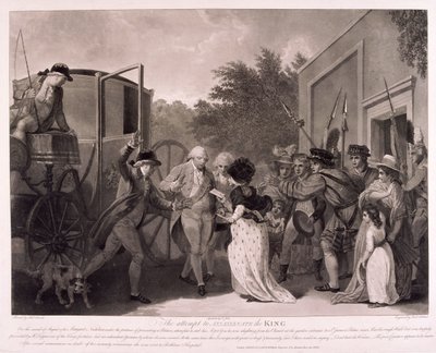 Moordaanslag op koning George III, 1786 door Francis Jukes