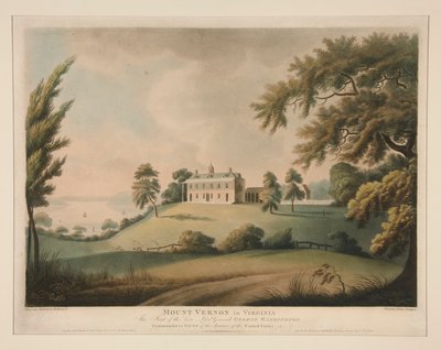 Mount Vernon in Virginia / De zetel van wijlen luitenant-generaal George Washington door Francis Jukes