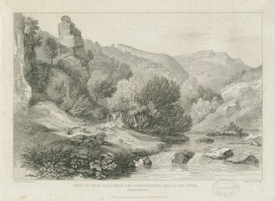 Dovedale - landschap door Francis Legatt Chantrey