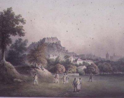 Edinburgh vanaf de Bruntsfield Golf Links, laat 18e of vroeg 19e eeuw door Francis Nicholson