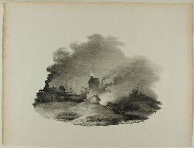 Bij Wellington, Shropshire door Francis Nicholson