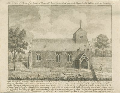 Afscheid Kerk: ets, nd [1740] door Francis Perry