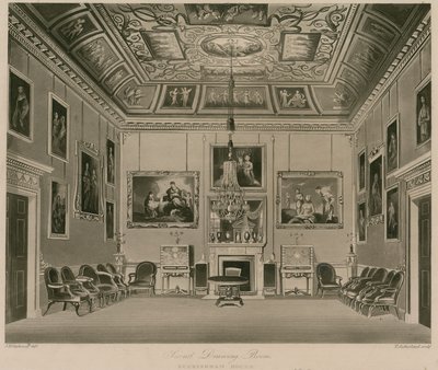 Tweede salon, Buckingham House door Francis Phillip Stephanoff