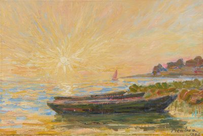 Boten in Martigues door Francis Picabia