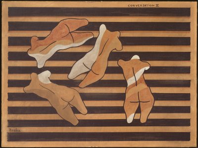 Gesprek II, c.1922 (aquarel op board) door Francis Picabia