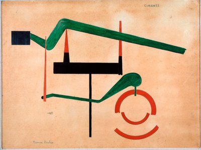 Detrempe Cements van Francis Picabia (1879-1953) 1920 Afm. 55x75 cm Turijn, Verzameling Ippolito Simonis door Francis Picabia