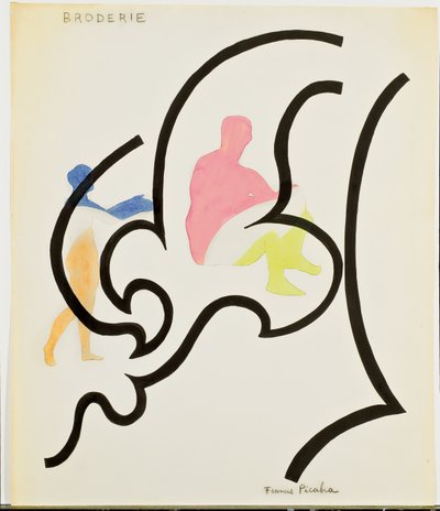 Borduurwerk; Broderie door Francis Picabia
