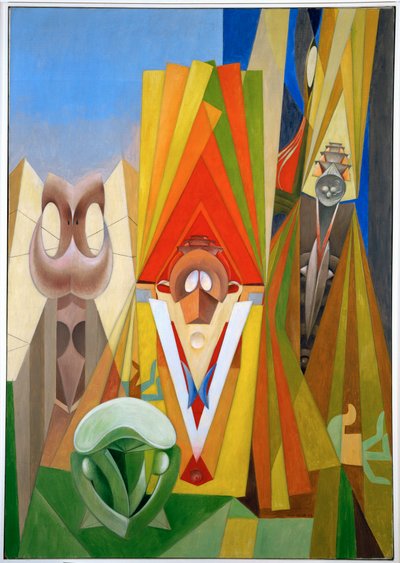 Ganga (olieverf op doek) door Francis Picabia