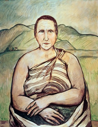 Gertrude Stein (1874-1946) (oil on canvas) door Francis Picabia