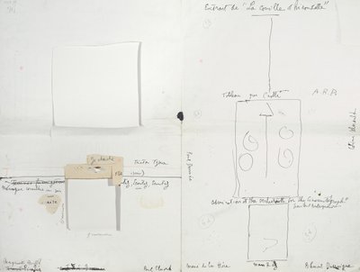 Lay-out voor het Dada-bulletin 