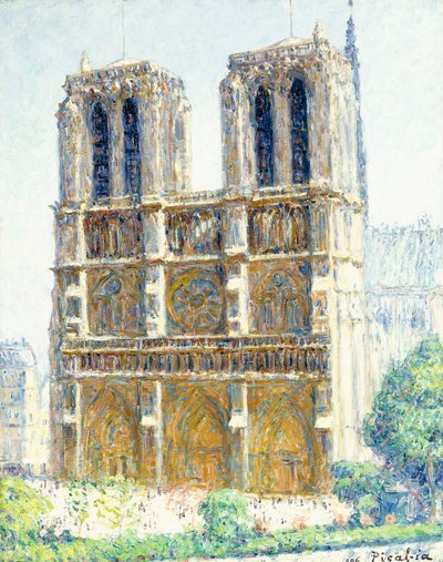 Notre Dame, zonlichteffect door Francis Picabia