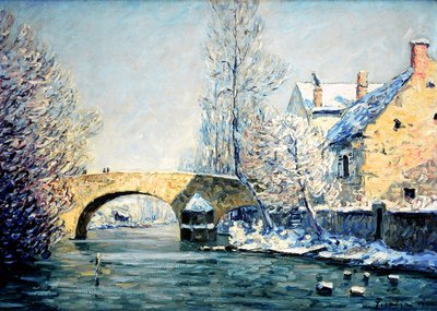 Pont Aubert, sneeuweffect door Francis Picabia