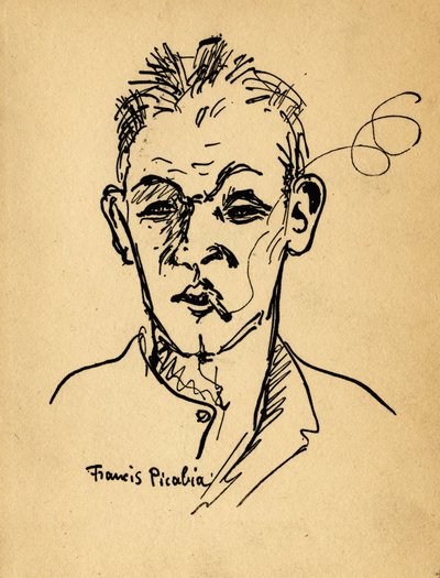 Portret van Blaise Cendrars (Frédéric Louis Sauser door Francis Picabia