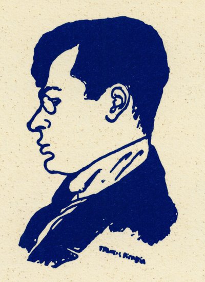 Portret van Tristan Tzara (Samuel Rosenstock door Francis Picabia