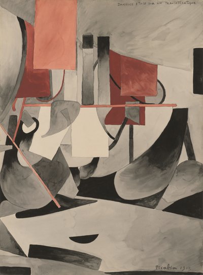 Star-Dancer op een trans-Atlantisch lijnschip door Francis Picabia
