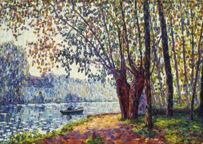 Zonnige ochtend aan de oevers van de Loing; Soleil du Matin au Bord du Loing door Francis Picabia