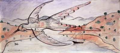De kolibrie, ca. 1928-30 (olieverf op doek) door Francis Picabia