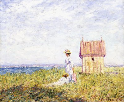 Twee vrouwen aan de kust door Francis Picabia